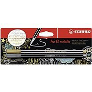 STABILO Pen 68 Metallic 2 pcs, Gold and Silver in Blister - Felt Tip Pens