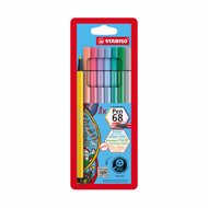 STABILO Pen 68 Pastel 8 pcs Case - Felt Tip Pens