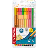 STABILO Point 88/Pen 68 Neon 10 pcs Case - Felt Tip Pens