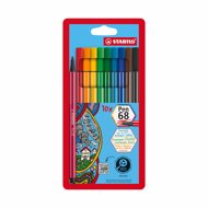STABILO Pen 68 10 pcs Plastic Case - Felt Tip Pens
