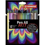 STABILO Pen 68 18 db karton tok "ARTY" - Filctoll