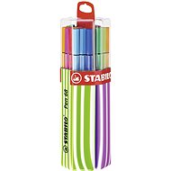 STABILO Pen 68 20 pcs Twin Pack Pink/Green - Felt Tip Pens