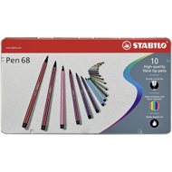 STABILO Pen 68 10 pcs Metal Case - Felt Tip Pens