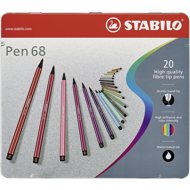 STABILO Pen 68 20 pcs Metal Case - Felt Tip Pens