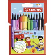 STABILO Pen 68 Mini 12 pcs cardboard case - Felt Tip Pens