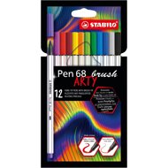 STABILO Pen 68 Brush 12 pcs Case “ARTY“ - Felt Tip Pens