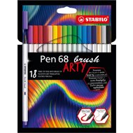 STABILO Pen 68 brush 18 pcs case “ARTY“ - Felt Tip Pens