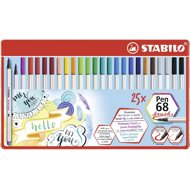 STABILO Pen 68 brush 25 pcs metal case - Felt Tip Pens
