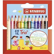 STABILO Trio, Strong and Short 12 pcs Case - Coloured Pencils