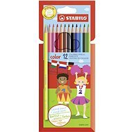 STABILO color 12 db karton tok + neon színek - Színes ceruza