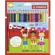 STABILO Color 24 Stück in Pappverpackung + Neonfarben - Buntstifte