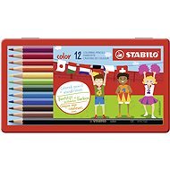 STABILO colour 12 pcs metal case - Coloured Pencils