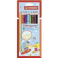 STABILOaquacolour 12 pcs Cardboard Case - Coloured Pencils