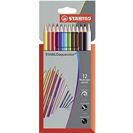STABILOaquacolour 12 pcs Premium Cardboard Case - Coloured Pencils