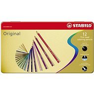 STABILO Original 12 pcs Metal Case - Coloured Pencils