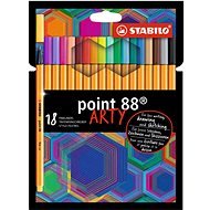 STABILO point 88 18 db tok "ARTY" - Tűfilc készlet