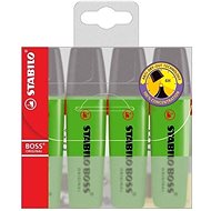 STABILO BOSS ORIGINAL 4 pcs Case, Green - Highlighter
