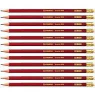 STABILO Swano, piros ceruza radírral, 12 db - Ceruza