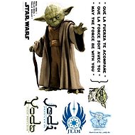 ABYstyle - Star Wars - Self-adhesive wall decoration - scale 1: 1 - YODA - (size: 66 x 42 cm) - Children's Bedroom Decoration