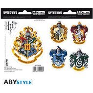 ABYstyle - Harry Potter - Matricák - 16x11 cm/ 2 lap - Hogwarts Houses - Matrica gyerekeknek