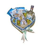 Easter Gift Box in the Shape of a Heart with Heidel Goodies and Pine 28cm - Gift Box