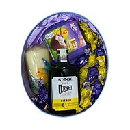 Easter Gift Box Oval with Fernet, Candle and Goodies 26.5cm - Gift Box