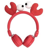 Wired Headphones Forever AMH-100 Craby 3.5mm Mini Jack with Magnetic Elements Red - Headphones