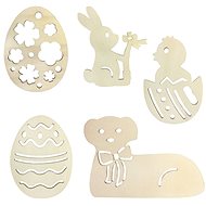 Optical Drawing Machine - Easter Set, 5 pcs - Wooden Cutouts