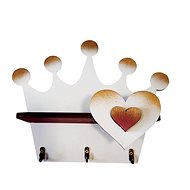 Shelf with Hangers - Crown/White - Shelf