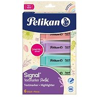 Pelikan SIGNAL, Pastel Colours - Pack 6 pcs - Highlighter