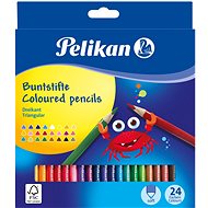 Pelikan Triangular Thin 24 Colours - Coloured Pencils