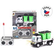 Garbage Truck with Containers, Remote Controlled, 13 x 6 x 8.5cm - Remote Control Car