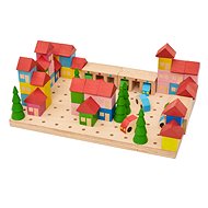 Wooden Kit Town - 67 Pieces - Building Set