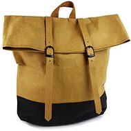 Paper Backpack with Black Bottom - City Backpack