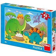 Dino dinoszauruszok 48 puzzle - Puzzle