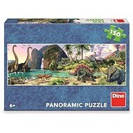 Dino Dinosaurs by the Lake 150 Panoramic Puzzle - Jigsaw
