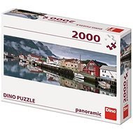 Dino fishing village 2000 panoramic - Jigsaw