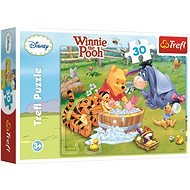 Trefl Puzzle Winnie the Pooh Das Schweinchen badet 30 Teile - Puzzle