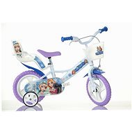 Dino Bikes Detský 12" bicykel so sedačkou pre bábiku a košíkom Frozen 2 - Detský bicykel