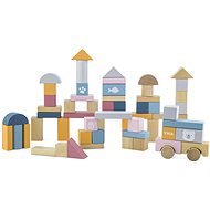 Wooden Kit of 60 Cubes - Wooden Blocks