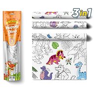 Pexi Painting tablecloths 3 pcs - Happy Dinosaurs - Colouring Book