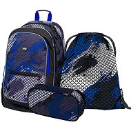 BAAGL Set 3 Core Paintball: Backpack, Pencil Case, Bag - School Set