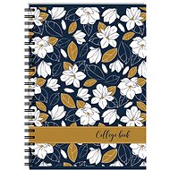 Stil College Block A4 Dotted WHITE FLOWER - Notepad
