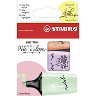 STABILO BOSS MINI Pastellove 3 pcs Case (Green, Orange, Purple) - Highlighter
