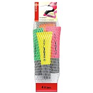 STABILO NEON 4 pcs Nets (Orange, Green, Yellow, Pink) - Highlighter