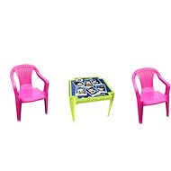 IPAE - MICKEY Set of 2 Pink Chairs + Table - Children's Furniture