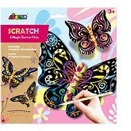 Scratching pictures 4 pcs - Butterfly - Scratch Pictures