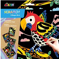 Scratching pictures 4 pcs - Parrot - Scratch Pictures
