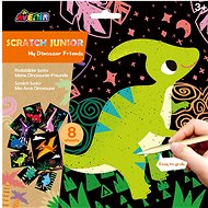 Scratching pictures 8 pcs - dinosaur - Scratch Pictures