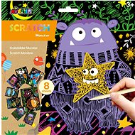 Scratching pictures 8 pcs - monster - Scratch Pictures